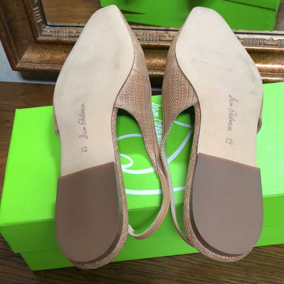 New Sam Eldeman women Cleo flats.  Size 12.  Sling back buckle. - Picture 3 of 14